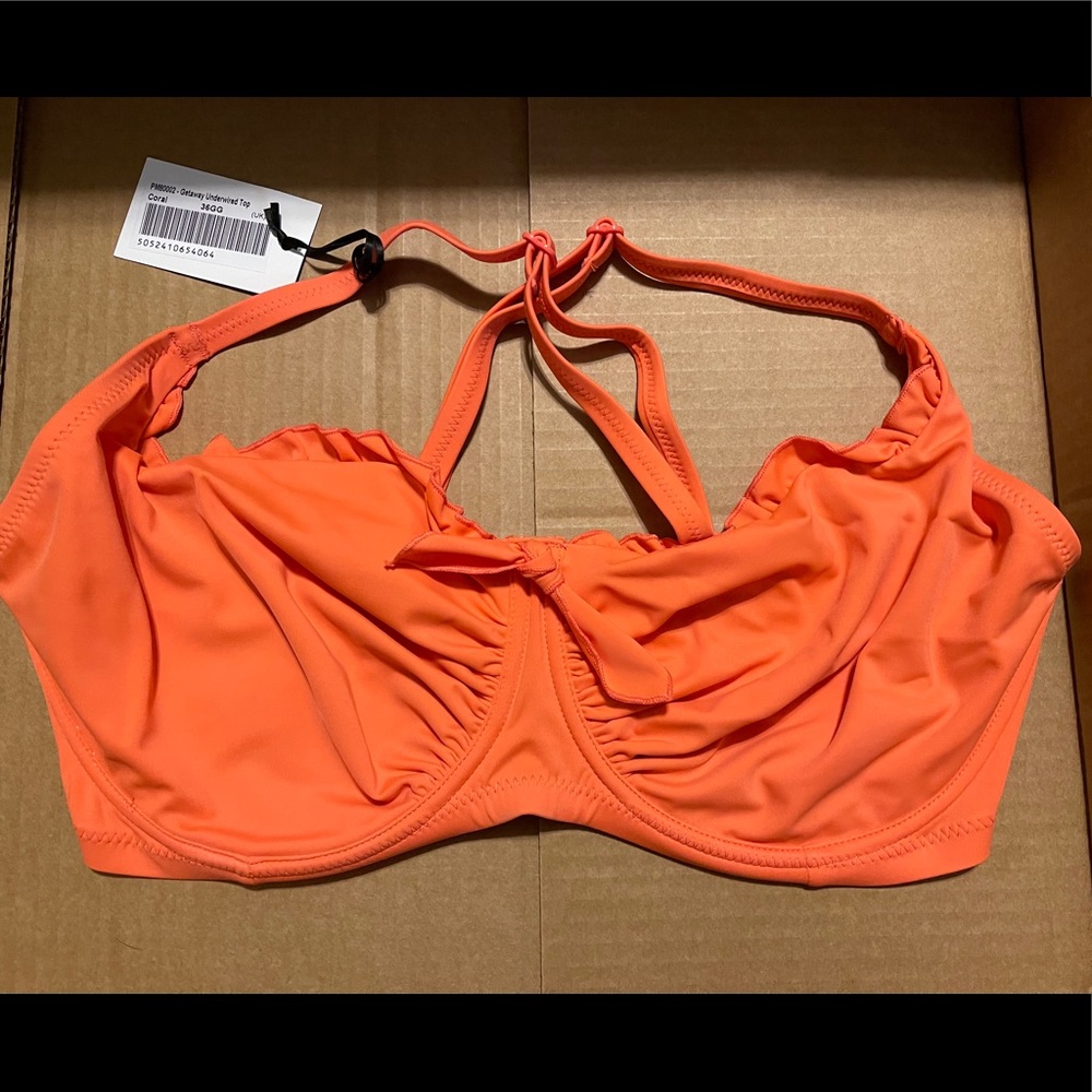 Pour Moi Coral 2 piece multi way bathing suit NWT